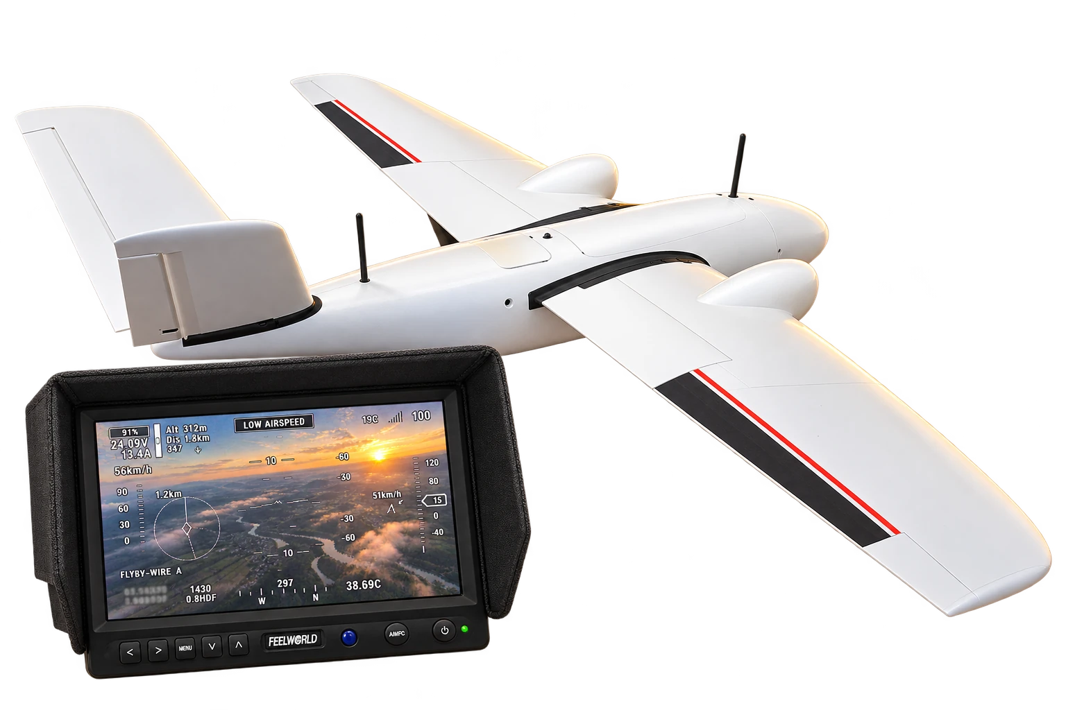 Drone de moyenne endurance à voilure fixe